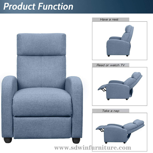 Fabric Designs Nordic Couch Recliner Chair