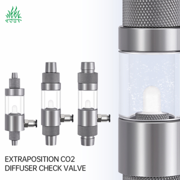 External CO2 Atomizer and Check Valve for Aquarium Plants and Fish Tanks