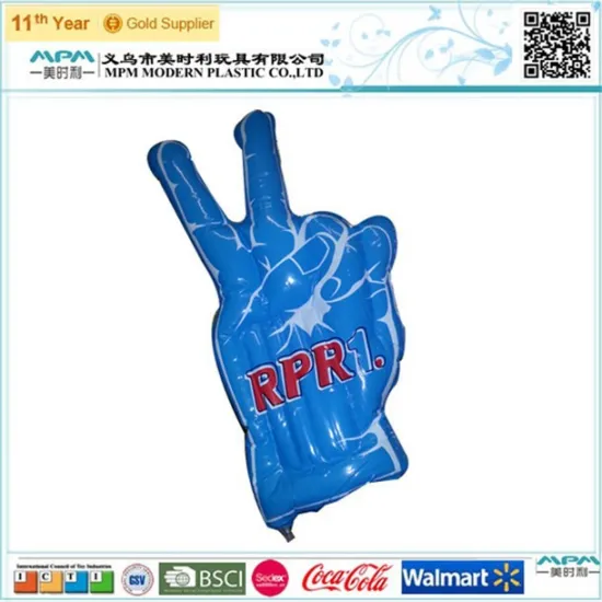 Outdoor Inflatable Air Hand with Victory Gesture