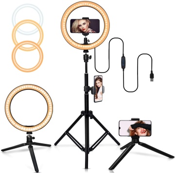 Brighenlux Beauty LED Ring Light with Tripod Stand: Perfect for Live Streams, YouTube Videos, and Makeup