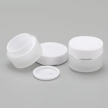 manufacturers wholesale 15ml empty skincare plastic pp container cream jars matte transparent white for eye face