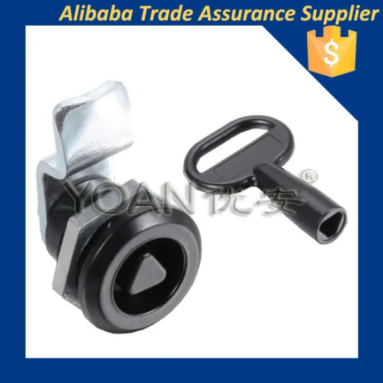 Black zinc alloy cylinder cabinet tubular key lock