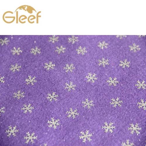 glitter printed design craft felt fabric