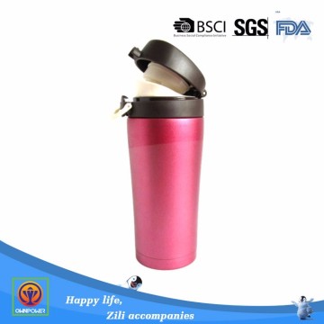 140ML double wall easy open car water canteen
