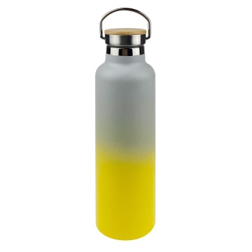 700 ml Vakuumflasche mit Holzdeckel