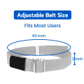 Senior Gray Metal Buckle Gait Belt