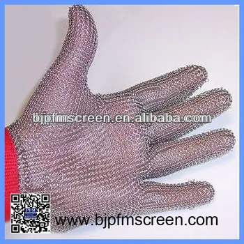 Stainless Steel Mesh Hand Glove - Cut Resistant (L)