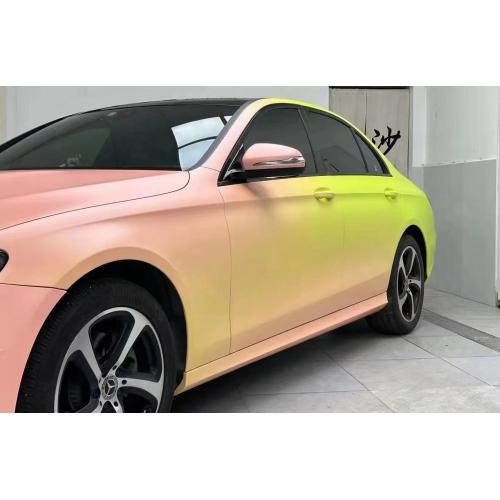 High gloss PET lemon honey car Vinyl