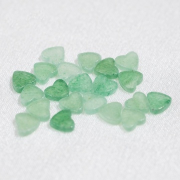Natural Jade Aventurine Double Plane Heart Shape