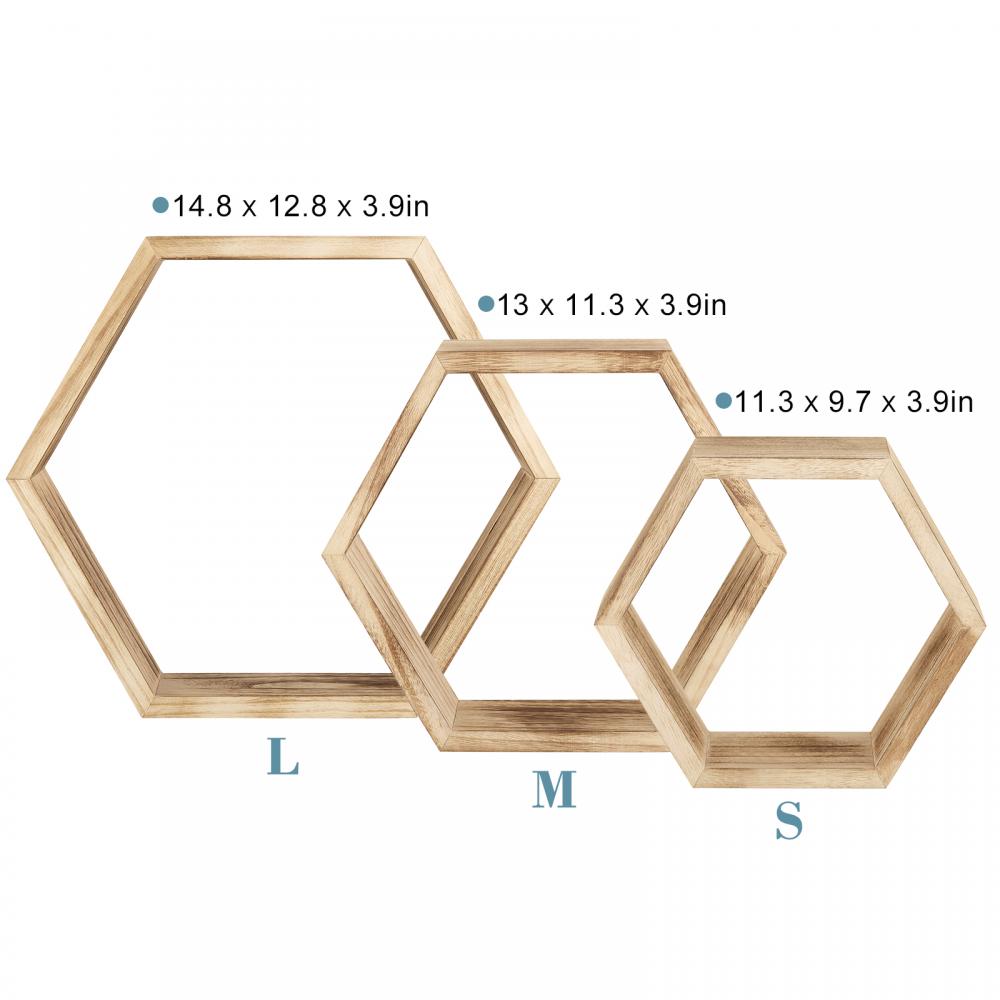 Hexagon Floating Shelves