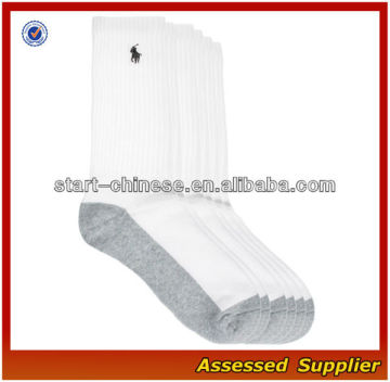 White Custom Logo Sports Socks/ Sport Compression Socks