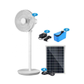 Ventilador solar recarregável 16/14 pol. 12v ventilador
