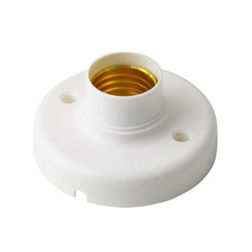 White LED Light Bulb Holder with E27 Base and Wire Hole