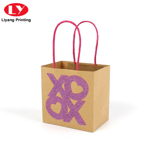 Recycling Custom Brown Kraft Gift Paper Bag