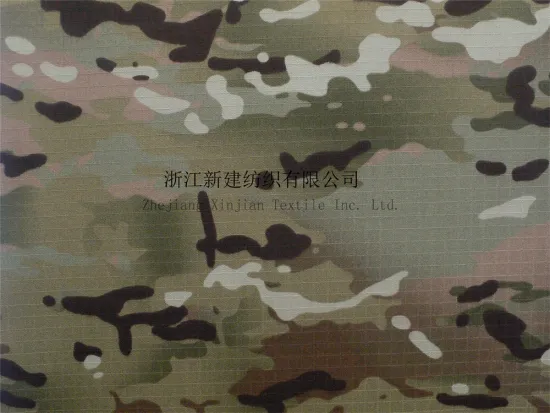 Rip-Stop CVC Woodland Camouflage Fabric