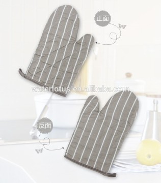 100% cotton twill oven mitt and square mat