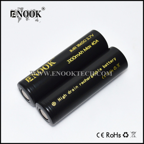 Enook टॉर्च 18650 बैटरी 3100mah 3.7 v