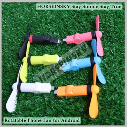 Micro USB Rotatable Fan Mute Mini Cooler Fans for Android Cell Phone