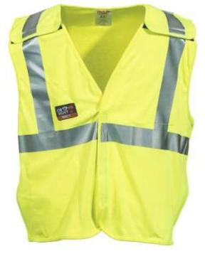 Men's High-Visibility FR Lime Breakaway Work Vest