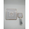 Bathroom Plastic ABS Chrome Square Hand Shower