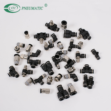 Nickle Plated Brass Black Pneumatic Fitting