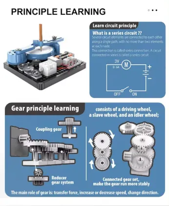 DIY Assembly Physics Scientific Experiment Kit Electric Drawing Instrument Circuit Machinery Educational Toys For Kids
