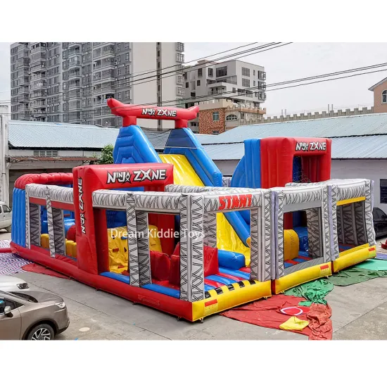 Giant Inflatable Ninja Warrior Obstacle Course Jumping Castle
