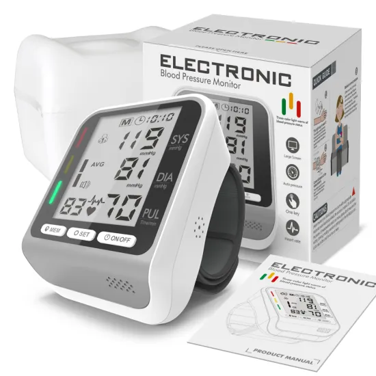 New Style Wrist Blood Pressure Monitor for Large Wrist Health Smart Blood Pressure Monitor