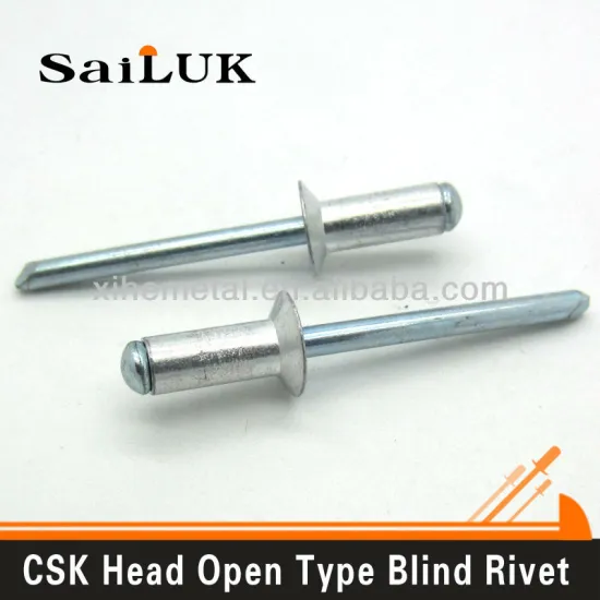 aluminum flat head blind rivet manufacture types of head