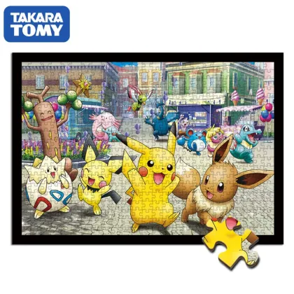 Pikachu puzzle 1000 pieces wood toys pokemon Educational toys Adult decompression puzzles for kids