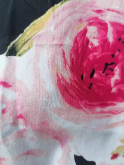 cotton rayon sateen spandex printed fabric