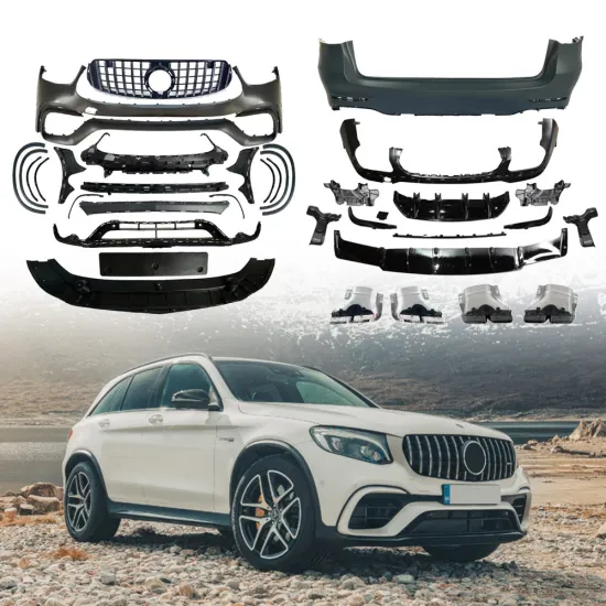 Mercedes-Benz GLC X253 2015-2022 Upgraded Front and Rear Bumpers, Grilles, and Tailpipes for GLC63S AMG