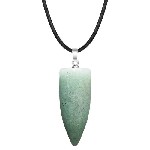 DIY Bullet Shape Healing Pointed Necklace Chakra Beads Crystals Bullet Stone Beads Pendant for Pendant Necklace Jewelry