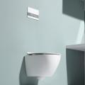 Bathroom wall hung round ceramic rimless mounted toilet