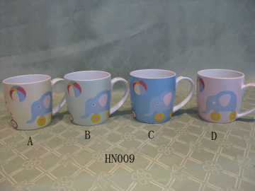 Middle Colorful Chinese Coffee Mug