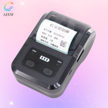 AIXW Android Tablet mit thermischem Drucker: Mini tragbar 58 mm Bluetooth -Etikettendrucker