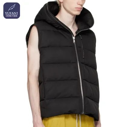 YuFan Custom OEM ODM Black Down Vest