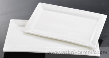 9 inch Pure White Ceramic Porcelain Salad/Dessert/Dinner Service Rectangular Plates Dishes Hotel Restaurant Wholesale
