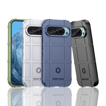Rugged Shield Shockproof Flexible Rubber TPU Case for Google Pixel 9/9 Pro