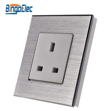 UK aluminum wall socket 220v