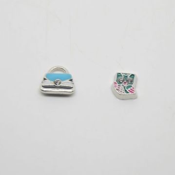 Enamal floating alloy beads wholesale in stock