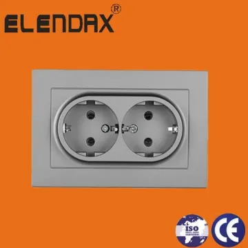 Toma de pared Elendax 16A 2 clavijas redondas FH3210
