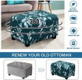 Tekstil rumah Rectangle Stretch Fleece Printing Ottoman Sofa Slipcovers