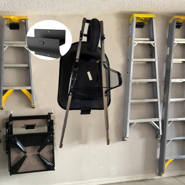 Organisateurs de garage polyvalent: crochets d'échelle utilitaire lourds pour un stockage de garage efficace
