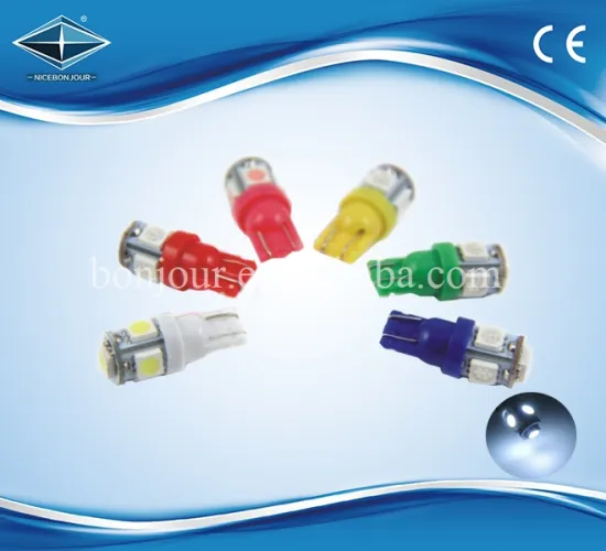 Hot Sale 5050 smd 5 pcs t10 led bulb auto parts