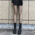 Black fishing net stockings and silk stockings