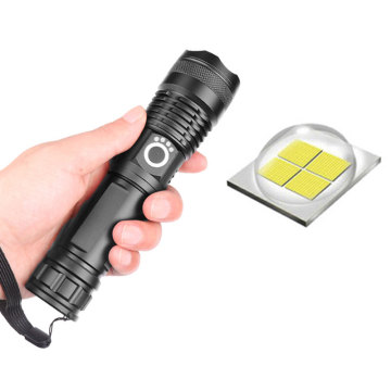 Super Bright 1000 Lumen XHP50 USB Corcha recargable: una potente linterna con indicador de batería