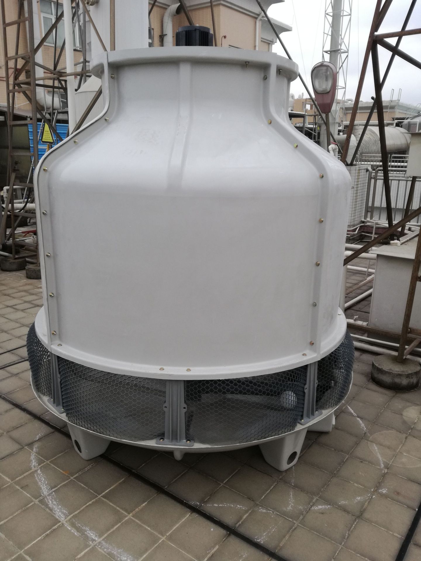 Cooling Tower Cools Water