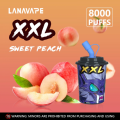 मूल डिस्पोजेबल vape lanavape 8000 पफ्स