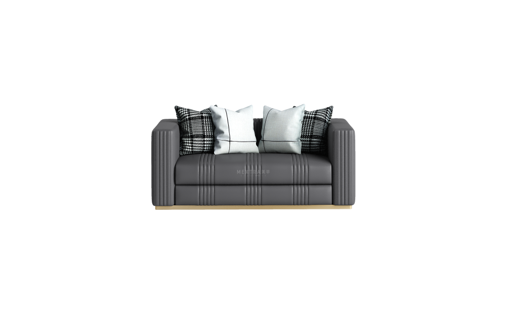 2-Seat Upholstered Loveseat Sofa Modern Couch